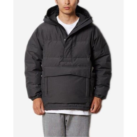 Snow Peak TAKIBI Spec Pullover Down Parka Jacket Black US Large Snow Ski Resort - Picture 1 of 16